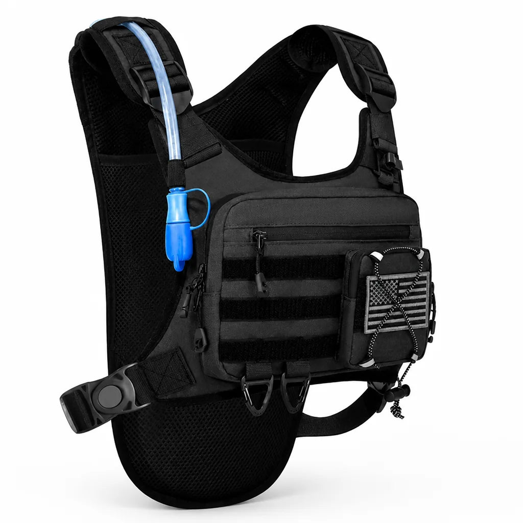 Hydration Backpack 2L Reservoir Tactical Storage Padded Straps