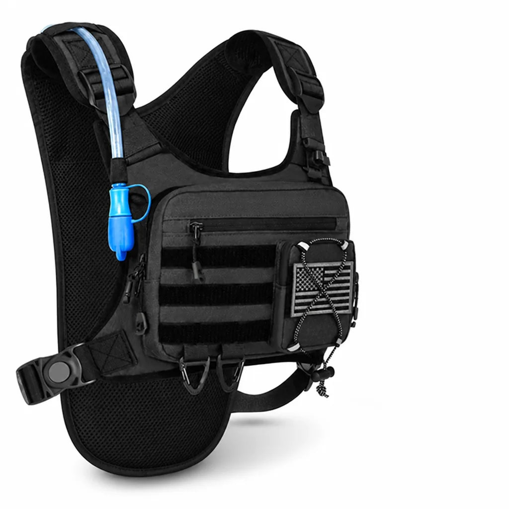 Hydration Backpack 2L Reservoir Tactical Storage Padded Straps