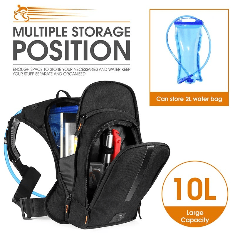 Hydration Backpack Ergonomic Lightweight 10L Reservoir