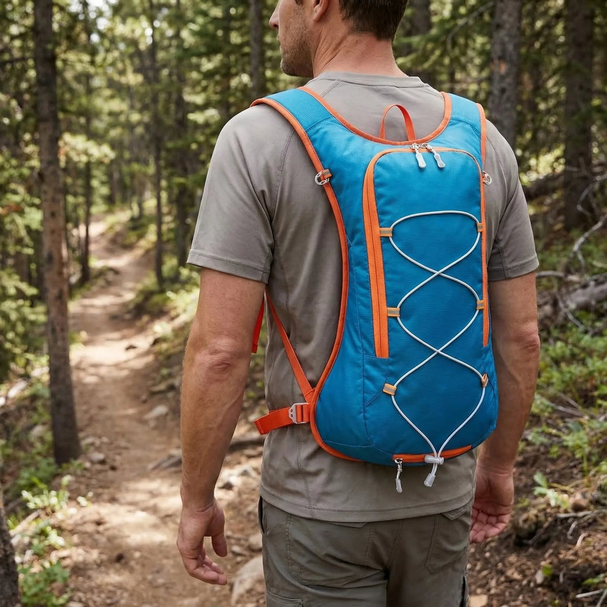 Hydration Backpack Lightweight 12L Dedicated Bladder Compartment