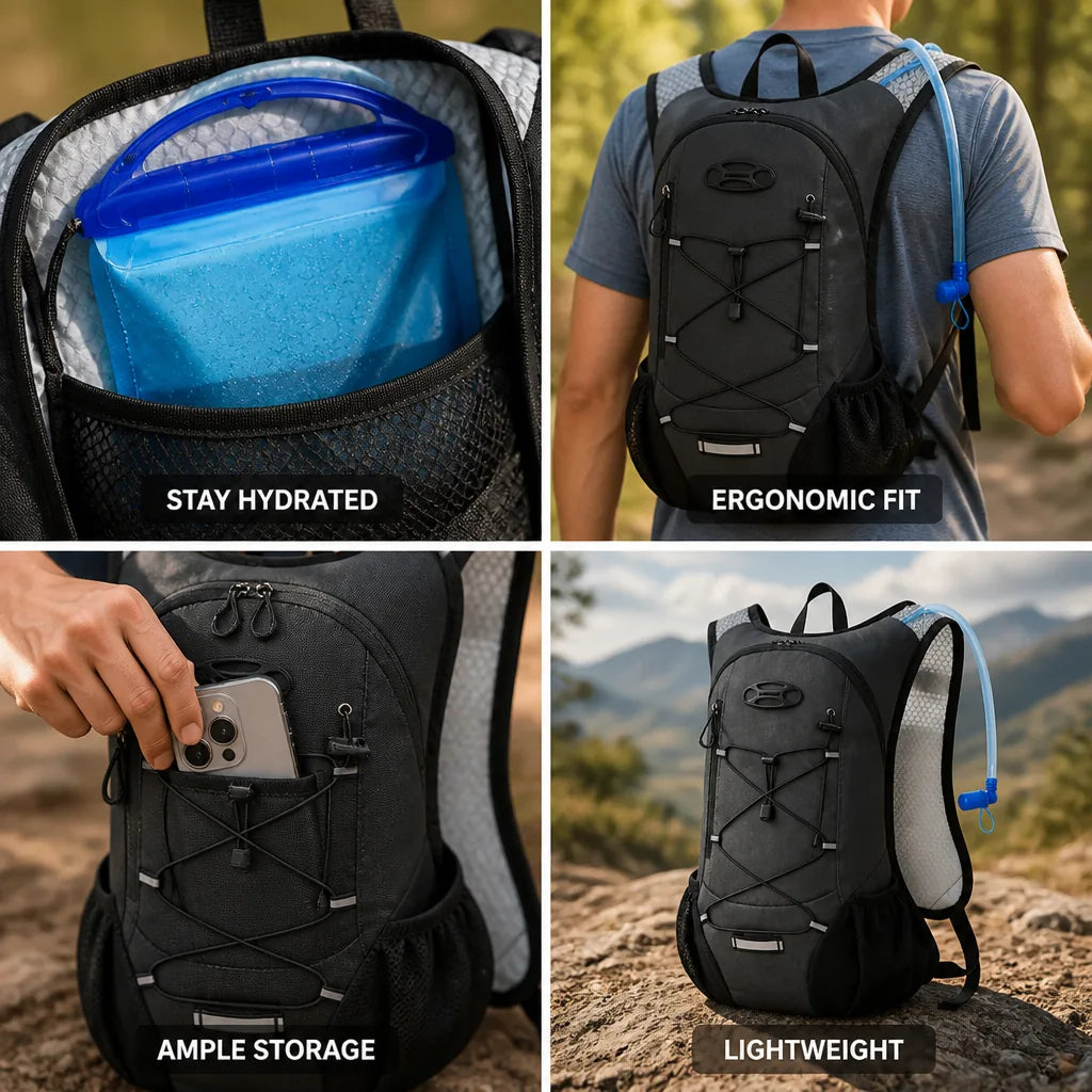 Hydration Pack Insulated 2L Bladder Ergonomic Fit