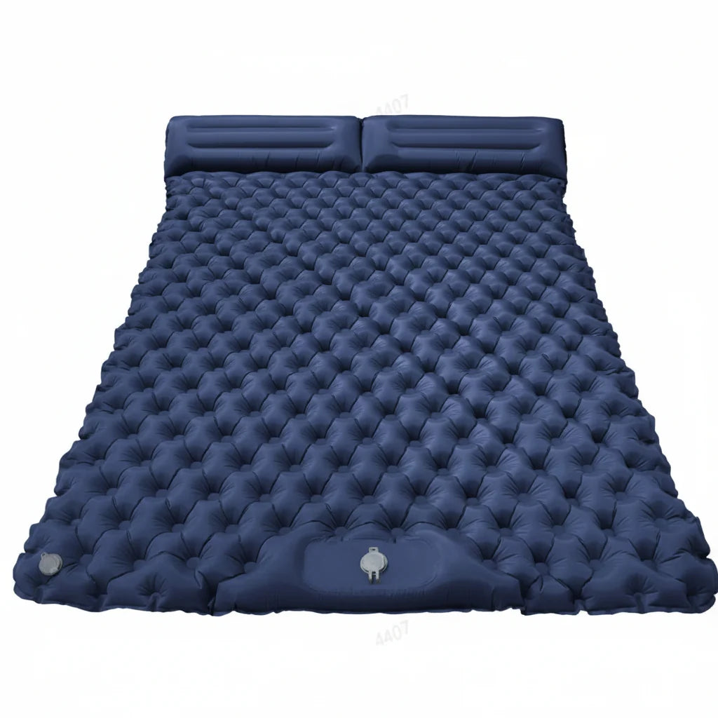 Inflatable Camping Mattress Extra-Wide Built-In Pump Water-Resistant