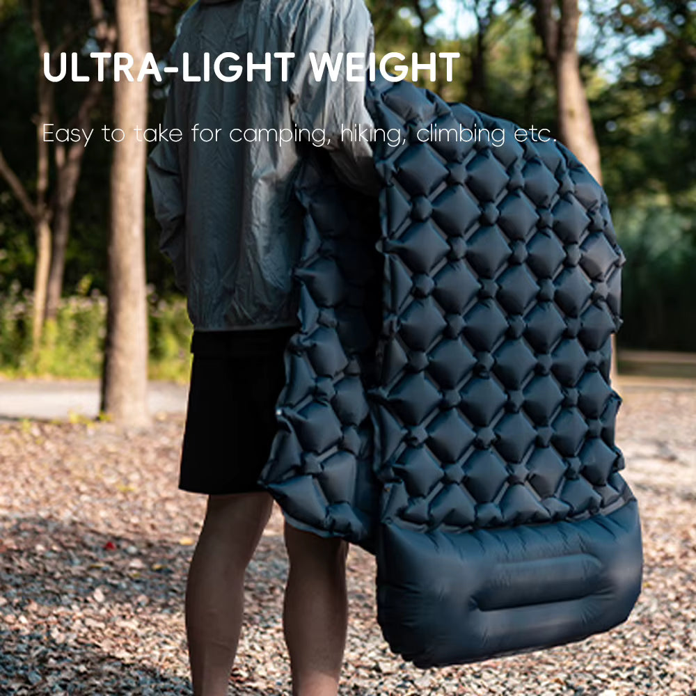 Inflatable Camping Mattress Self-Inflating Built-In Pillow
