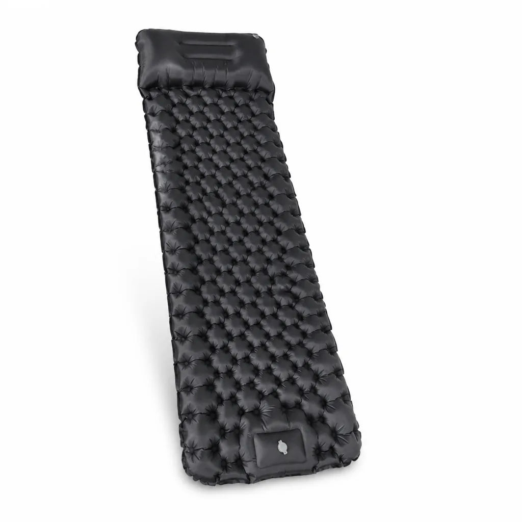 Inflatable Sleeping Pad Ergonomic Comfort Zones Lightweight & Packable