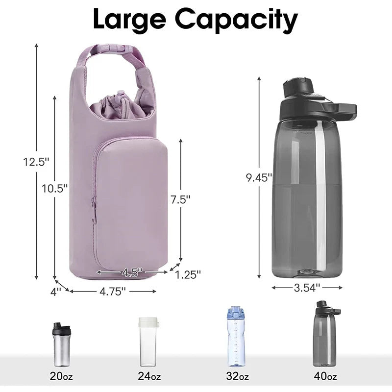 Insulated Beverage Carrier Thermal Insulation Adjustable Strap
