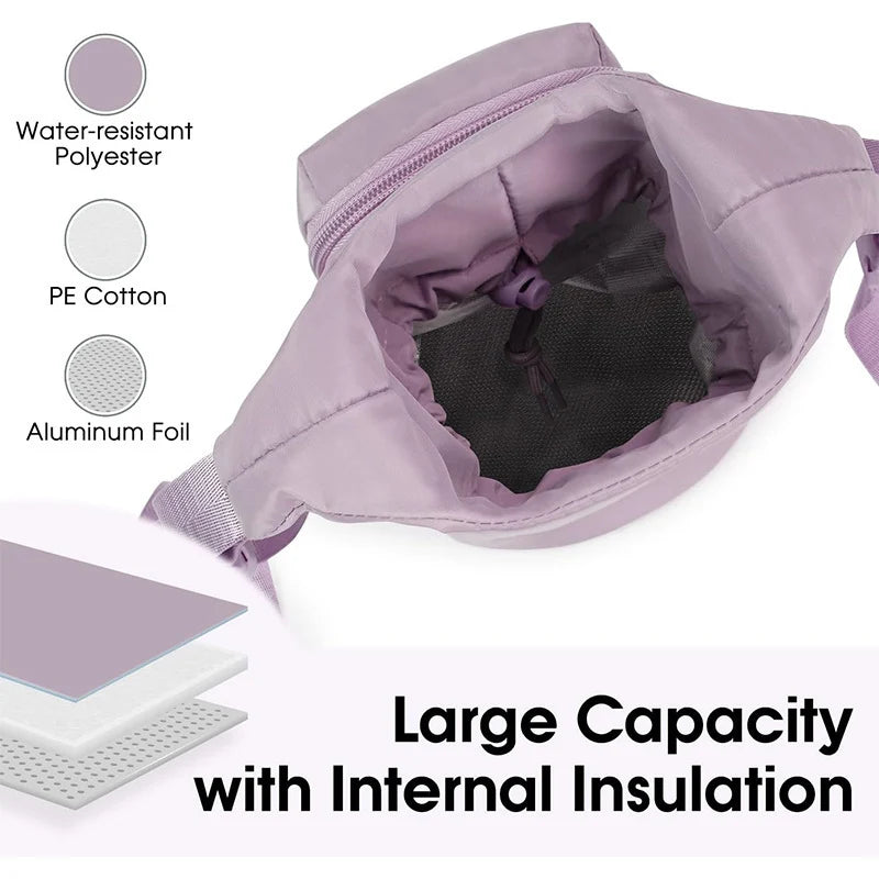 Insulated Beverage Carrier Thermal Insulation Adjustable Strap
