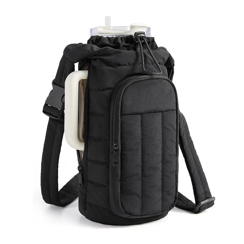 Insulated Drink Carrier Thermal Lining & Zipper Pocket