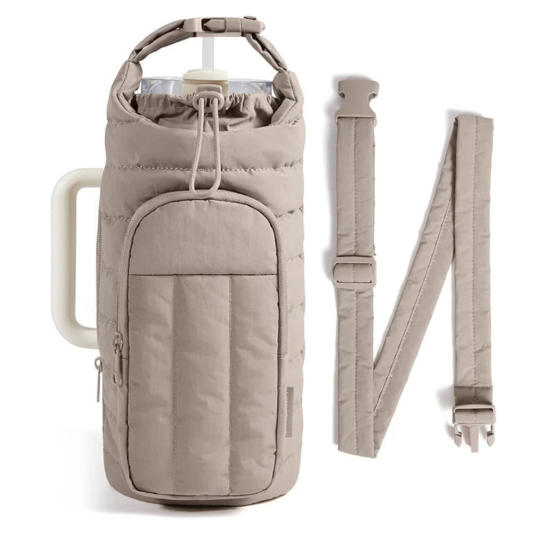 Insulated Drink Carrier Thermal Lining & Zipper Pocket