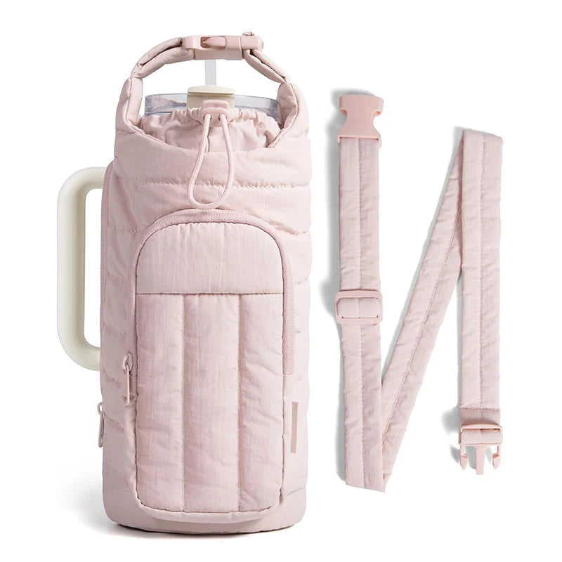 Insulated Drink Carrier Thermal Lining & Zipper Pocket