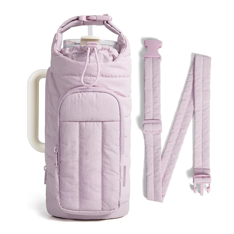 Insulated Drink Carrier Thermal Lining & Zipper Pocket