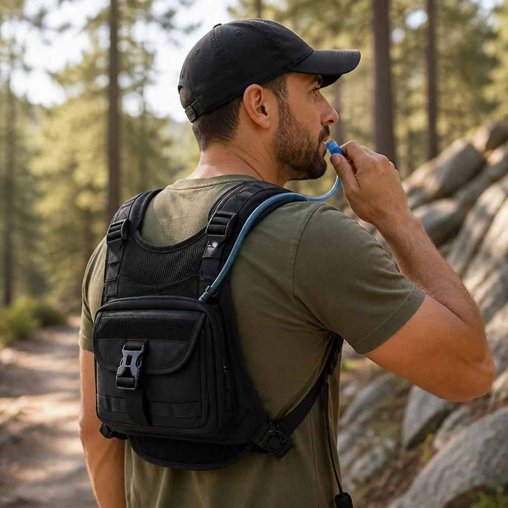 Integrated Water Reservoir Hydration Backpack