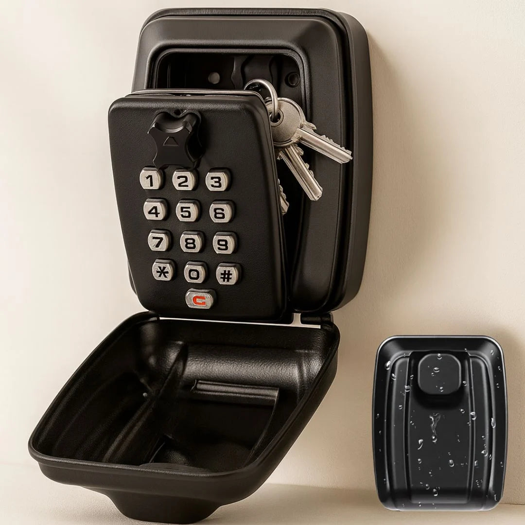 Key Lock Box Resettable Combination Weather-Resistant Metal Wall Mount