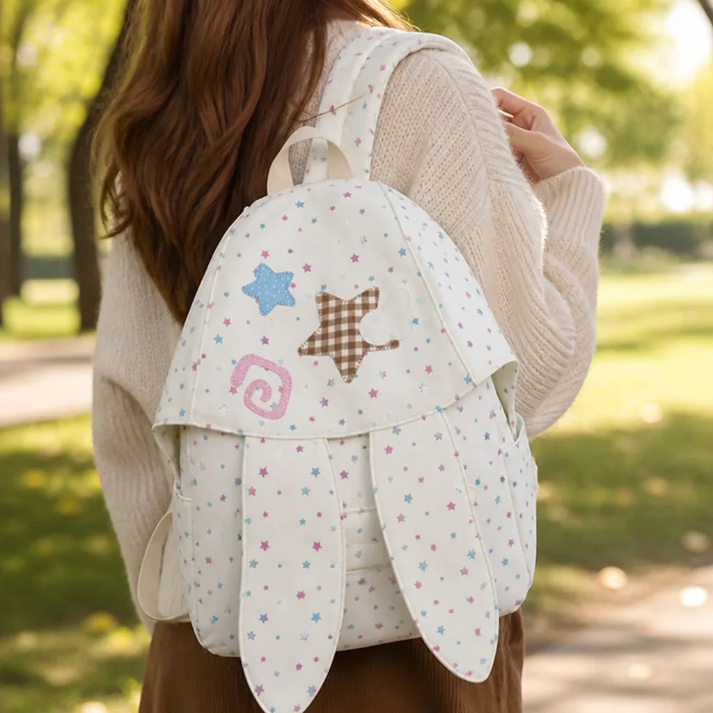 Kids Backpack With Bunny Ears And Padded Shoulder Straps