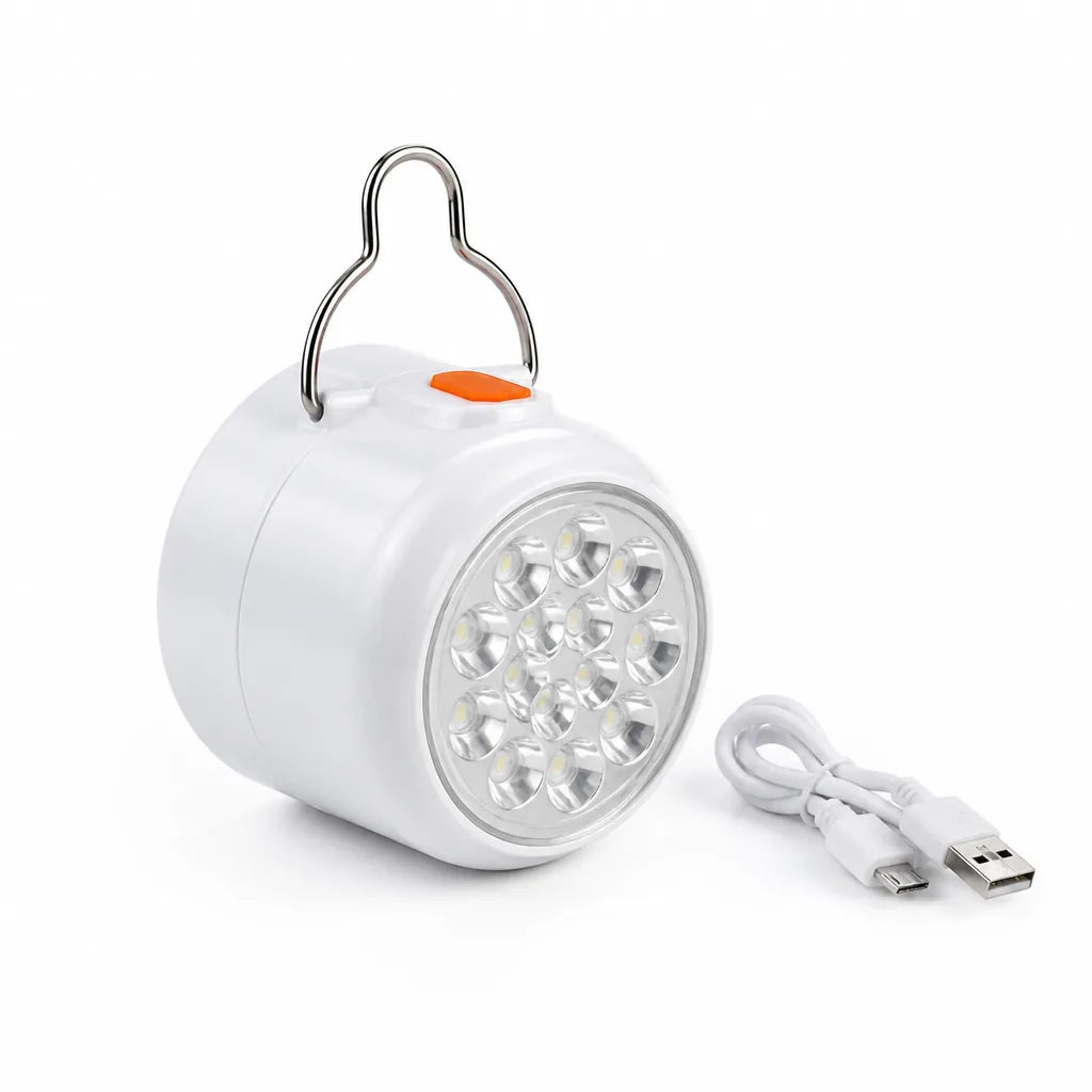 LED Emergency Camping Lantern with USB Charging Cable