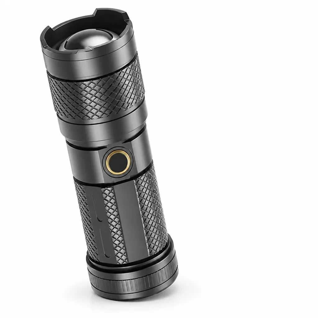 LED Flashlight USB-C Rechargeable Adjustable Zoom 2000 mAh