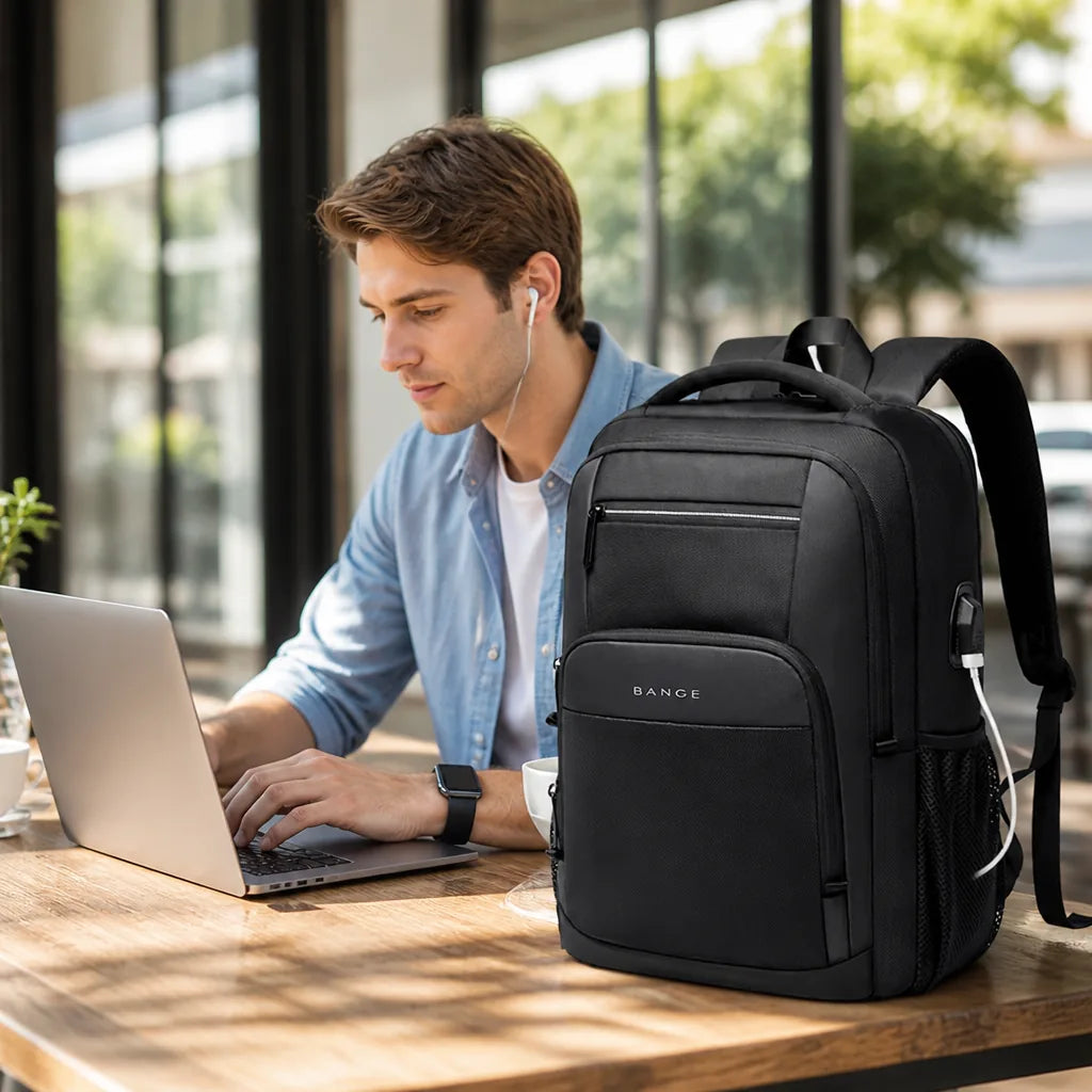 Laptop Backpack Lightweight Waterproof USB Port