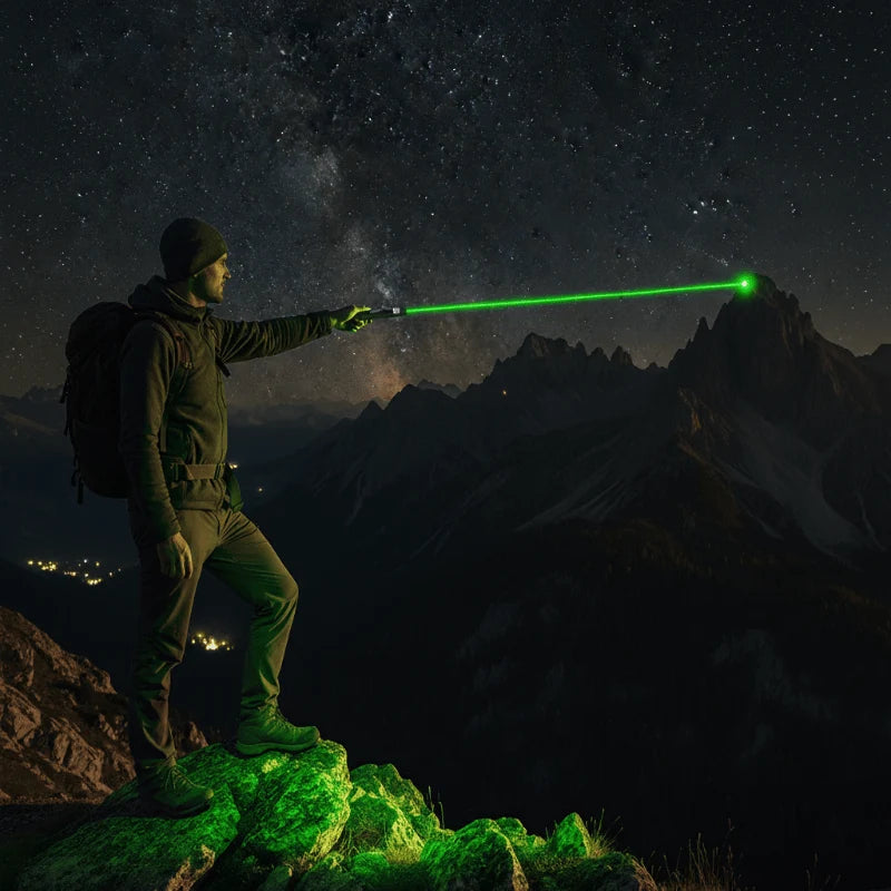 Laser Pointer Adjustable Focus Long Range USB Rechargeable