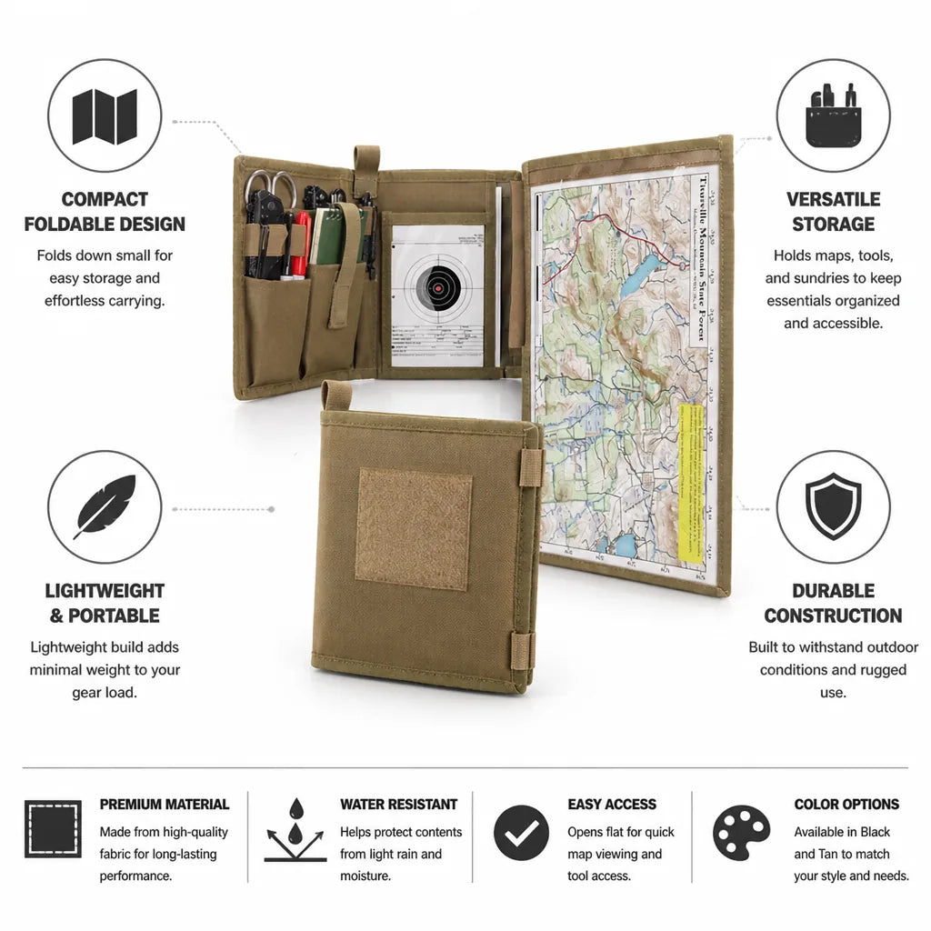 Map Storage Bag Foldable Compact Lightweight