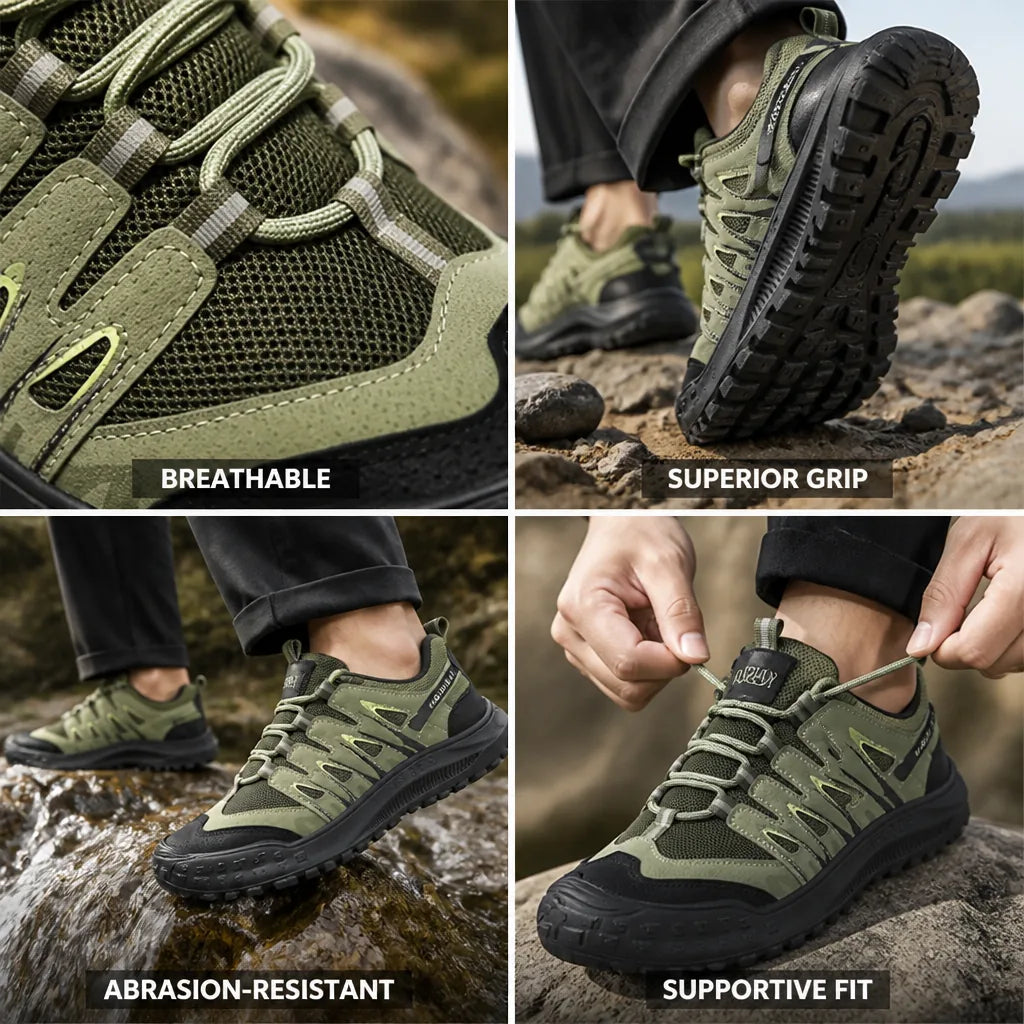 Men's Hiking Shoes Breathable Mesh Abrasion-Resistant Sole