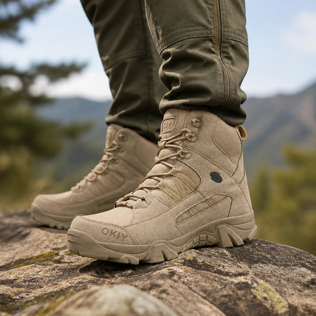 Men's Hiking Shoes Waterproof & Cushioned Support