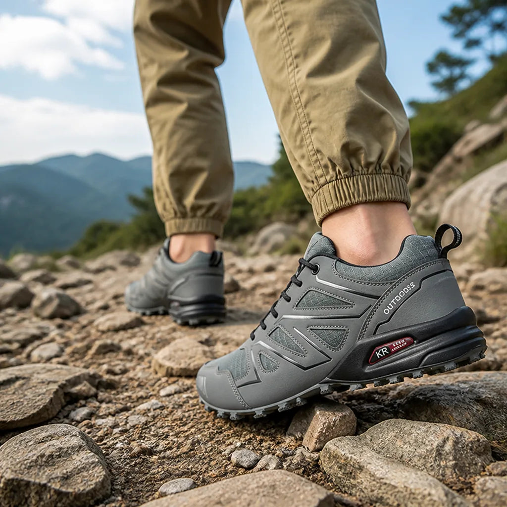 Men's Hiking Shoes Waterproof Non-Slip Rubber Outsole Lightweight