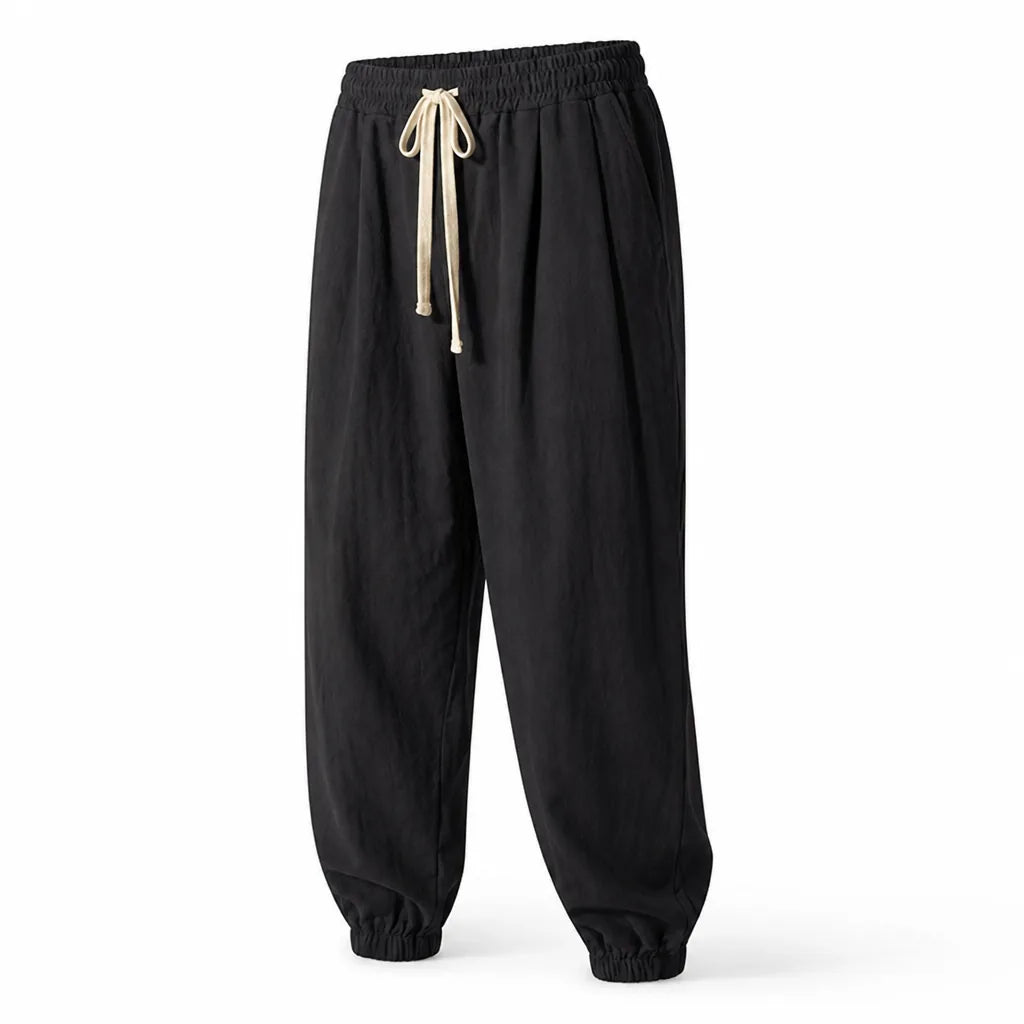 Men's Linen Pants Cotton-Linen Breathable Loose Fit
