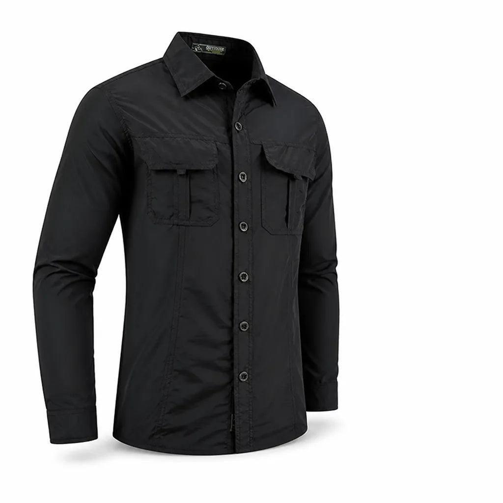 Men's Long Sleeve Hiking Shirt Lightweight Quick-Dry UV Protection