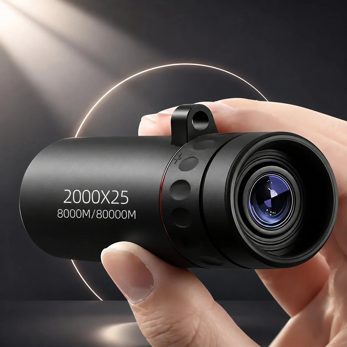 Monocular Telescope HD Optics & Smartphone Adapter Anti-Slip Grip