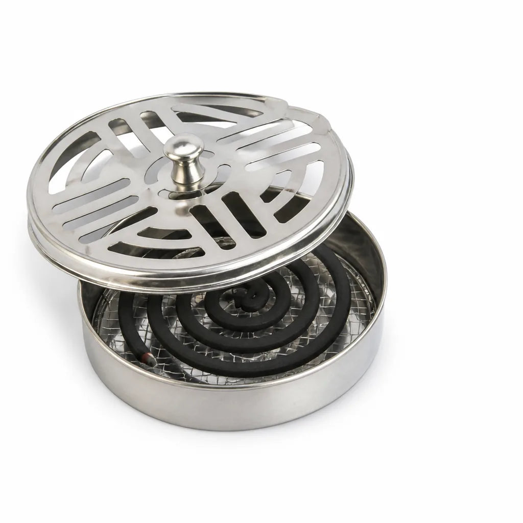 Mosquito Coil Holder Stainless Steel Serrated Ash Tray