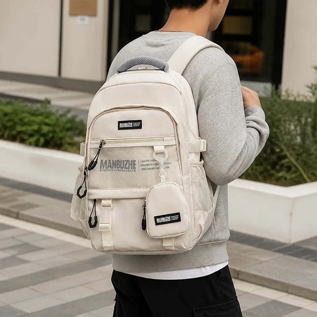 Multi-Compartment Backpack with Padded Back (Adjustable Straps, Weather-Resistant)