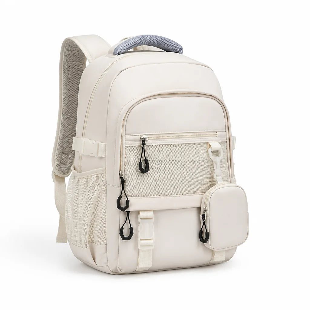 Multi-Compartment Backpack with Padded Back (Adjustable Straps, Weather-Resistant)