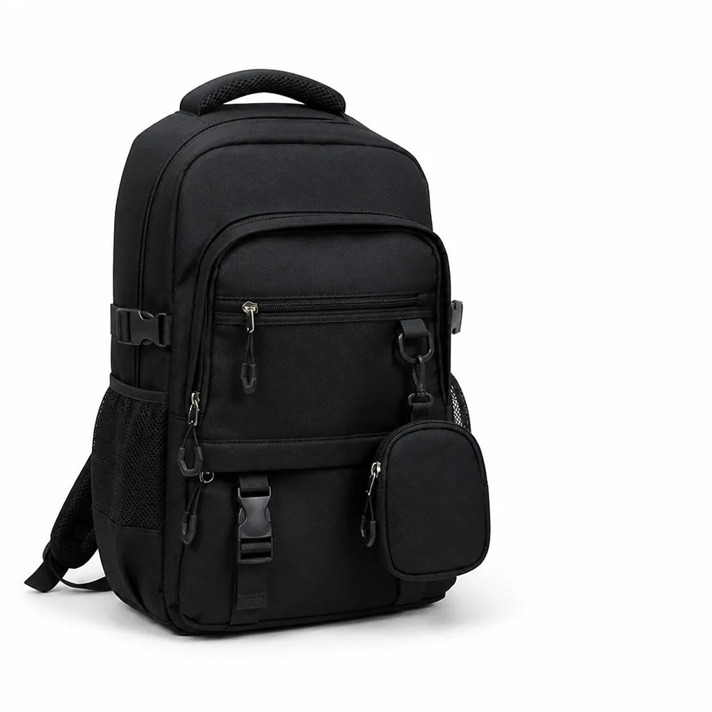Multi-Compartment Backpack with Padded Back (Adjustable Straps, Weather-Resistant)