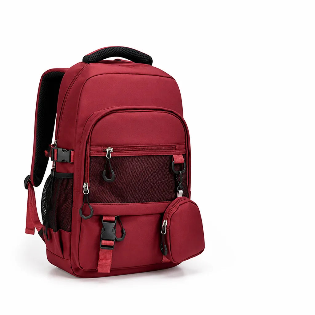 Multi-Compartment Backpack with Padded Back (Adjustable Straps, Weather-Resistant)