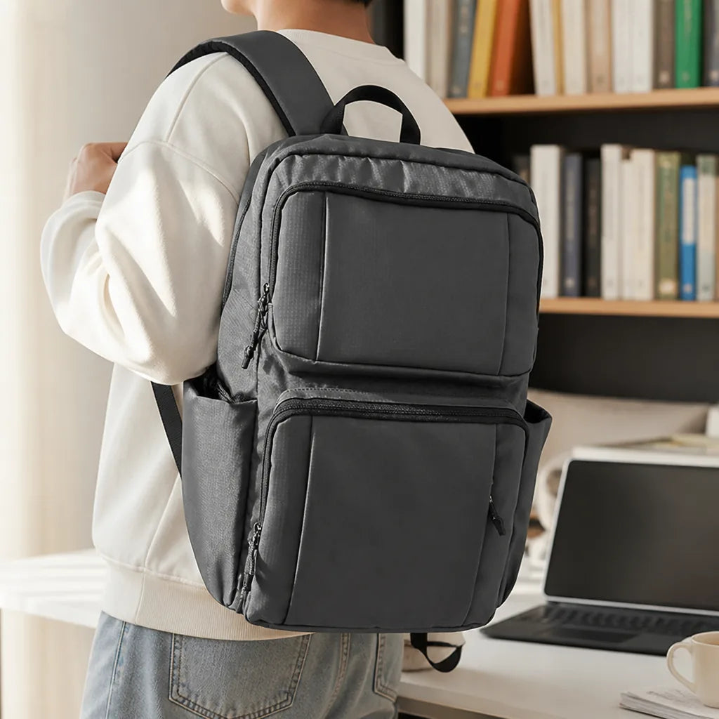 Multi-Compartment Organizer Backpack With Padded Ergonomic Straps