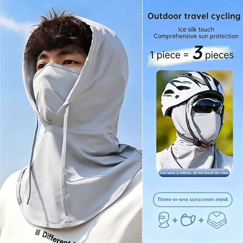 Neck Gaiter UPF50+ Cooling Ice Silk 3-In-1