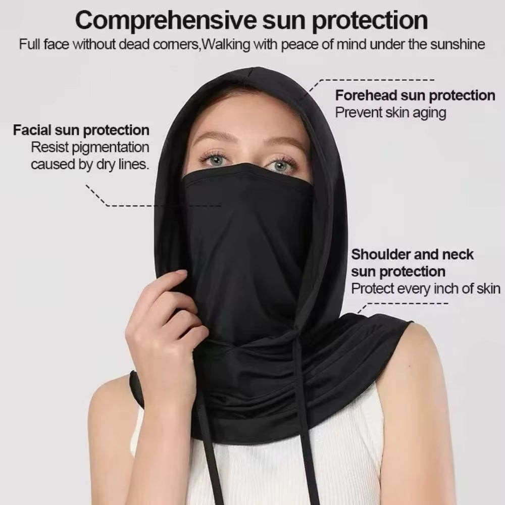 Neck Gaiter UPF50+ Cooling Ice Silk 3-In-1