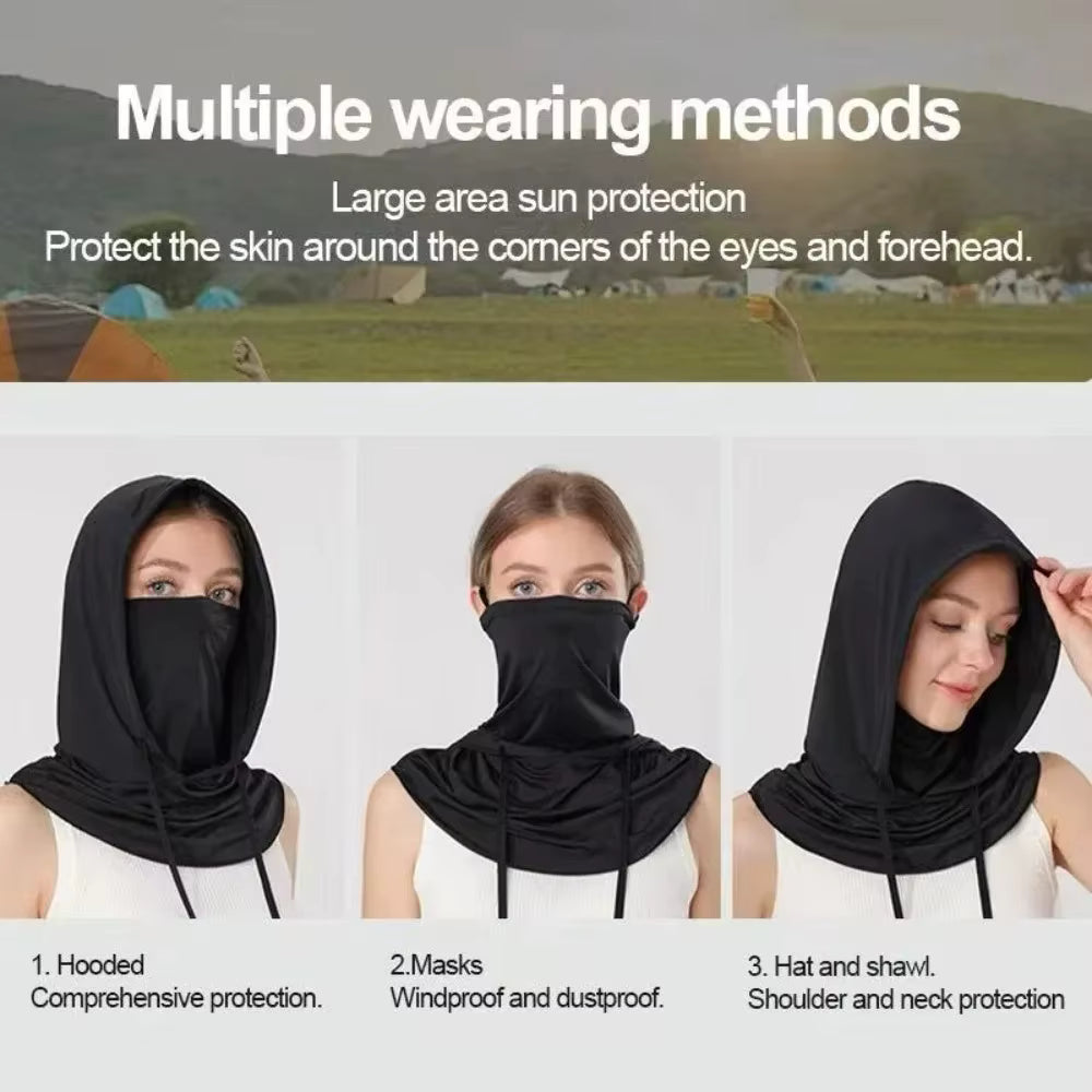 Neck Gaiter UPF50+ Cooling Ice Silk 3-In-1
