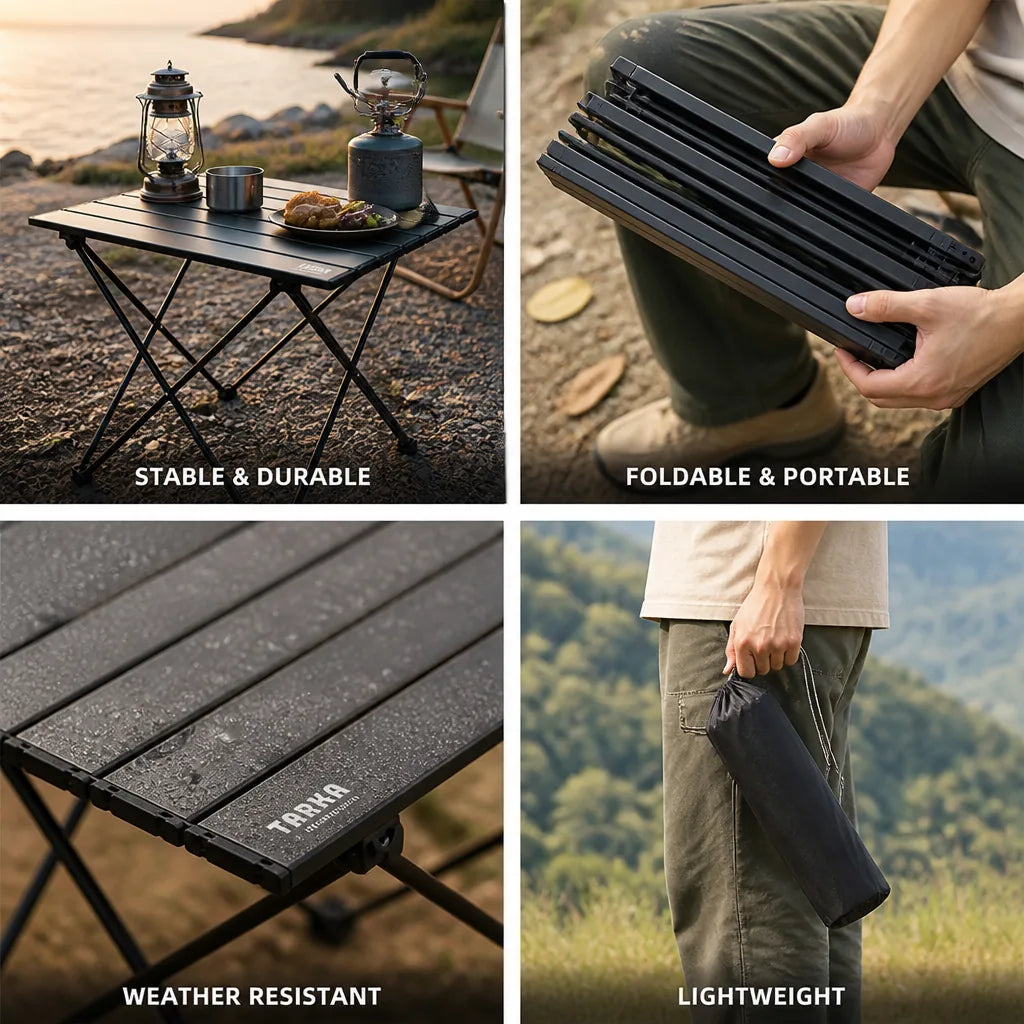 Outdoor Folding Table Ultralight Aluminum Portable