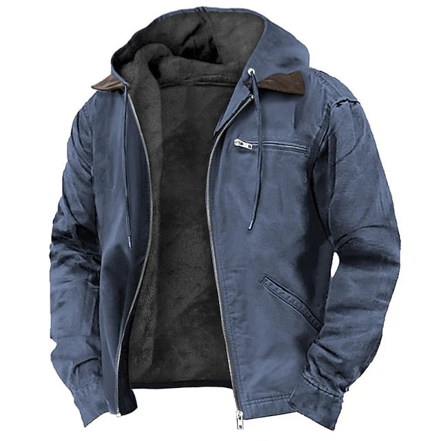 Outdoor Jacket Woven Polyester Wind-Resistant Full Zipper