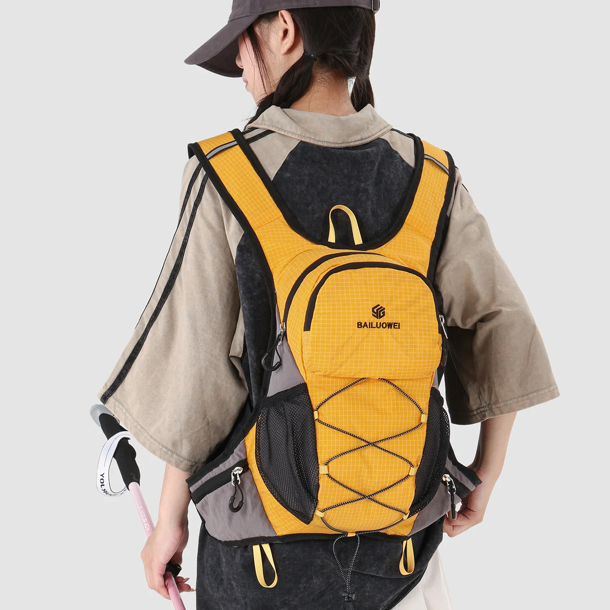 Outdoor Running Backpack Ultra-Light Breathable Multi-Compartment