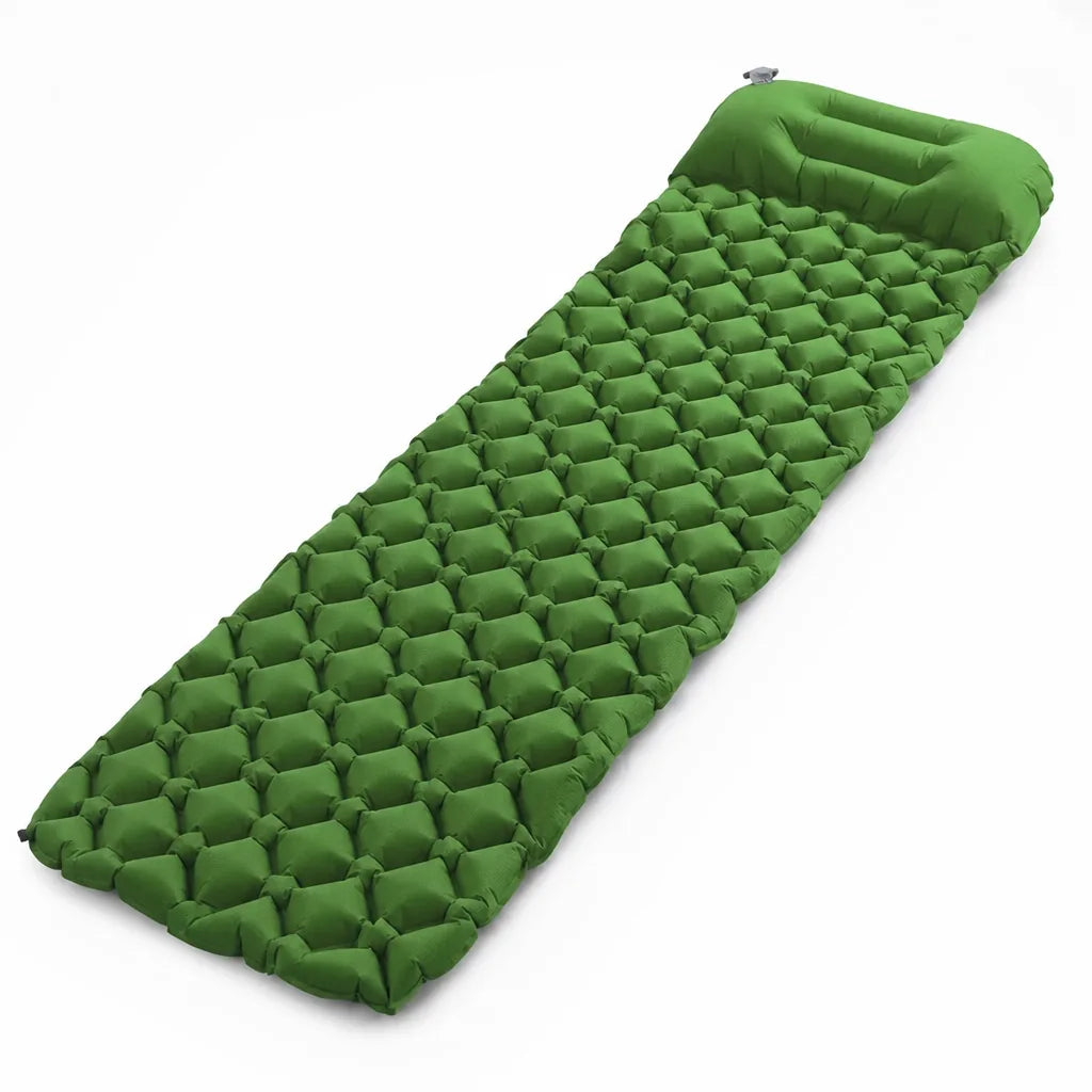 Packable Inflatable Camping Sleeping Pad (Contoured Air-Cell Surface)