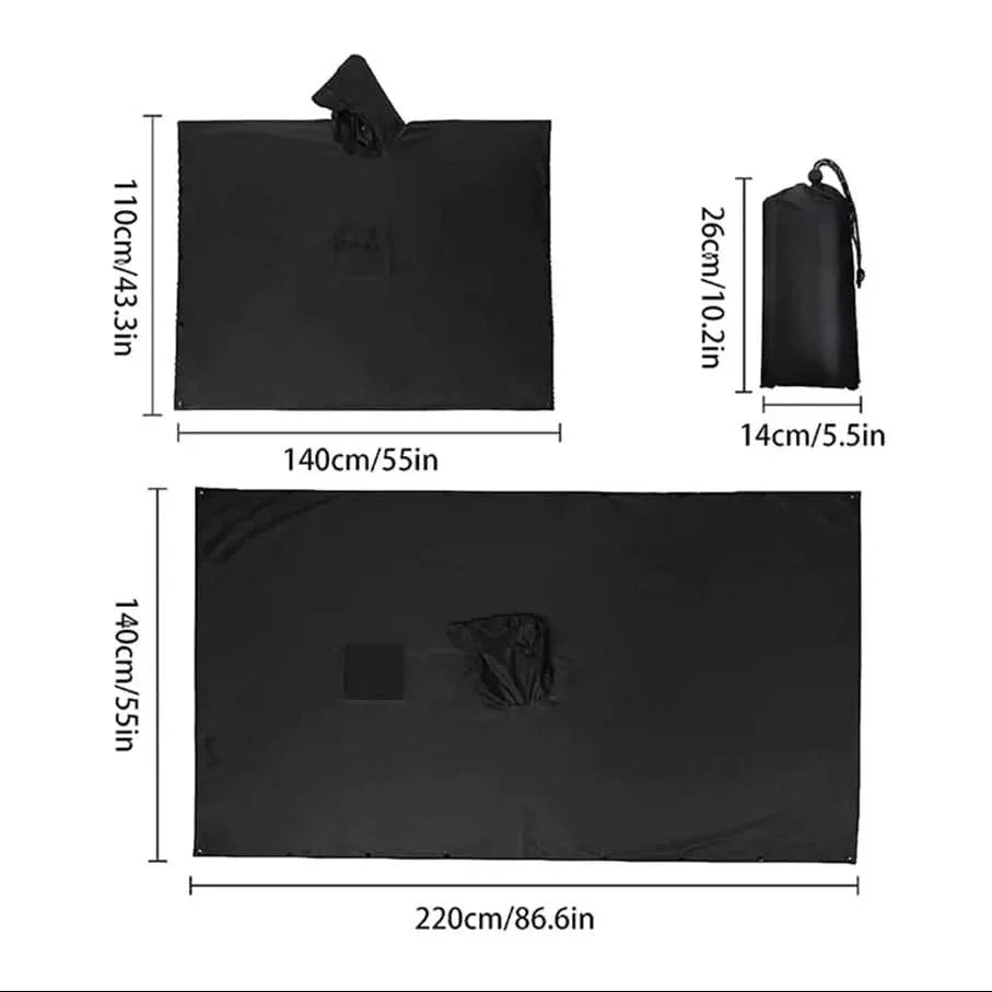 Parka 3-in-1 Waterproof Ripstop Nylon Packable Pouch