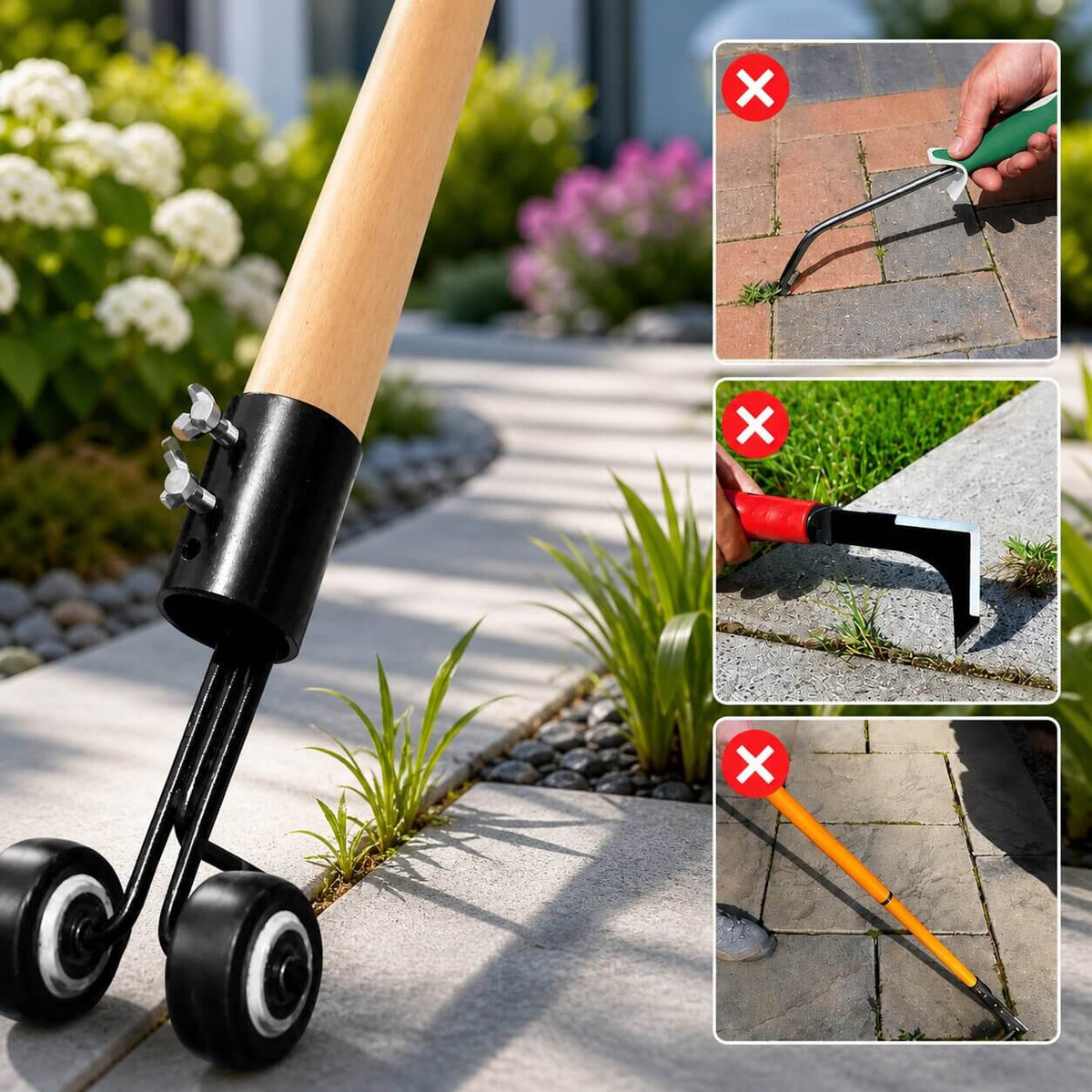 Paver Joint Weeder Iron Construction Ergonomic Grip