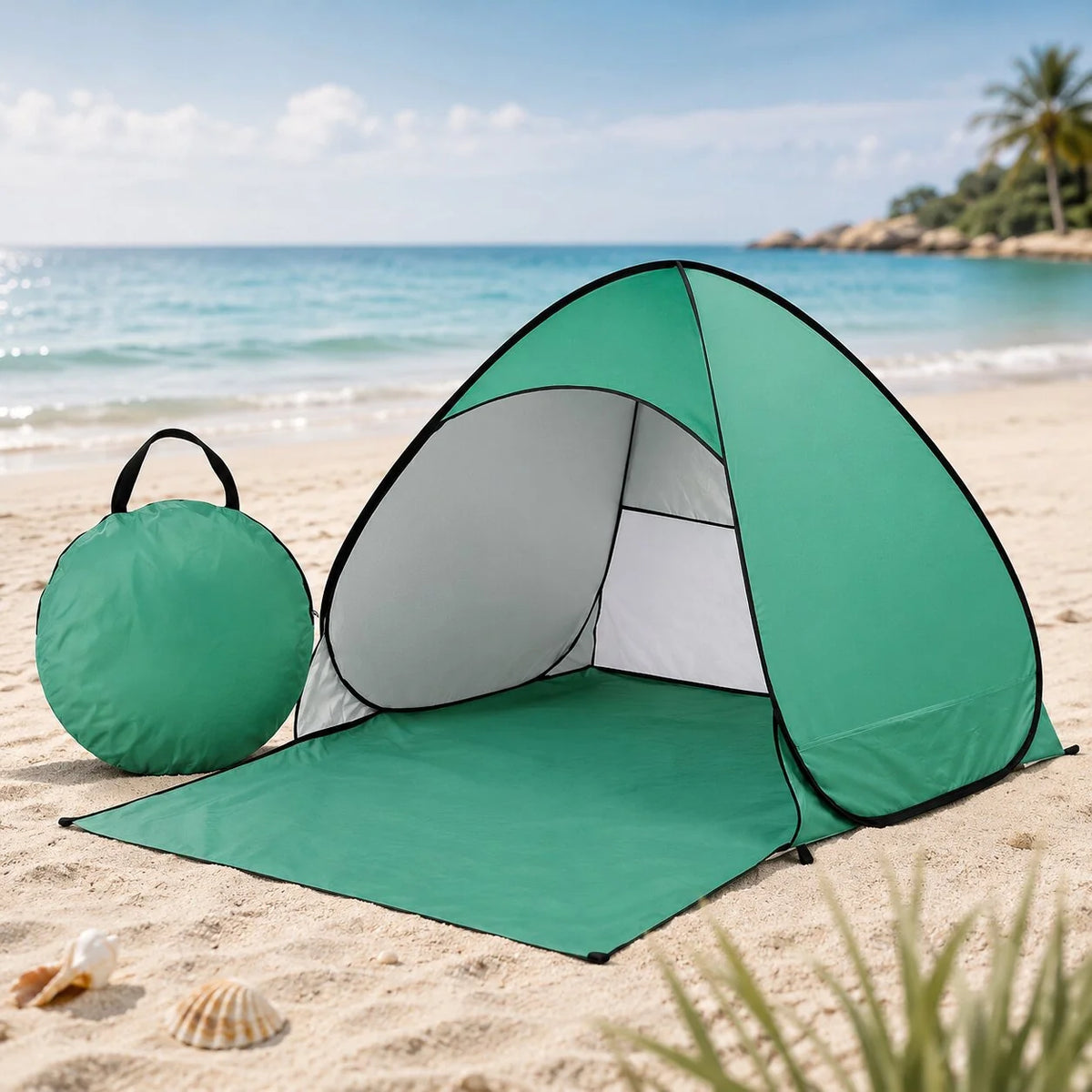 Pop-Up Beach Tent Instant Setup UV Protection