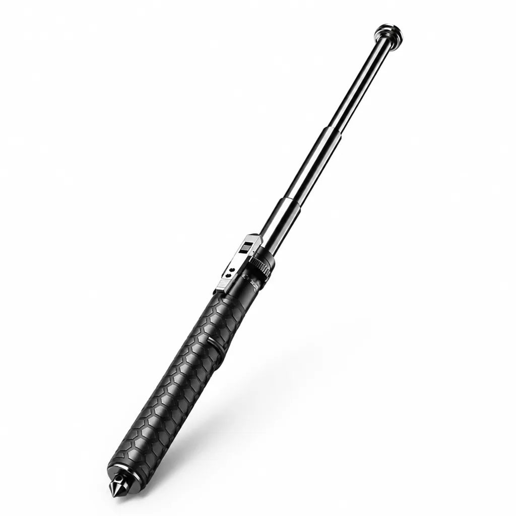 Pop-Up Telescopic Self-Defense Walking Cane with Non-Slip Handle