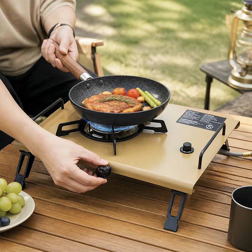 Portable Gas Stove 4000W Foldable Stainless Steel
