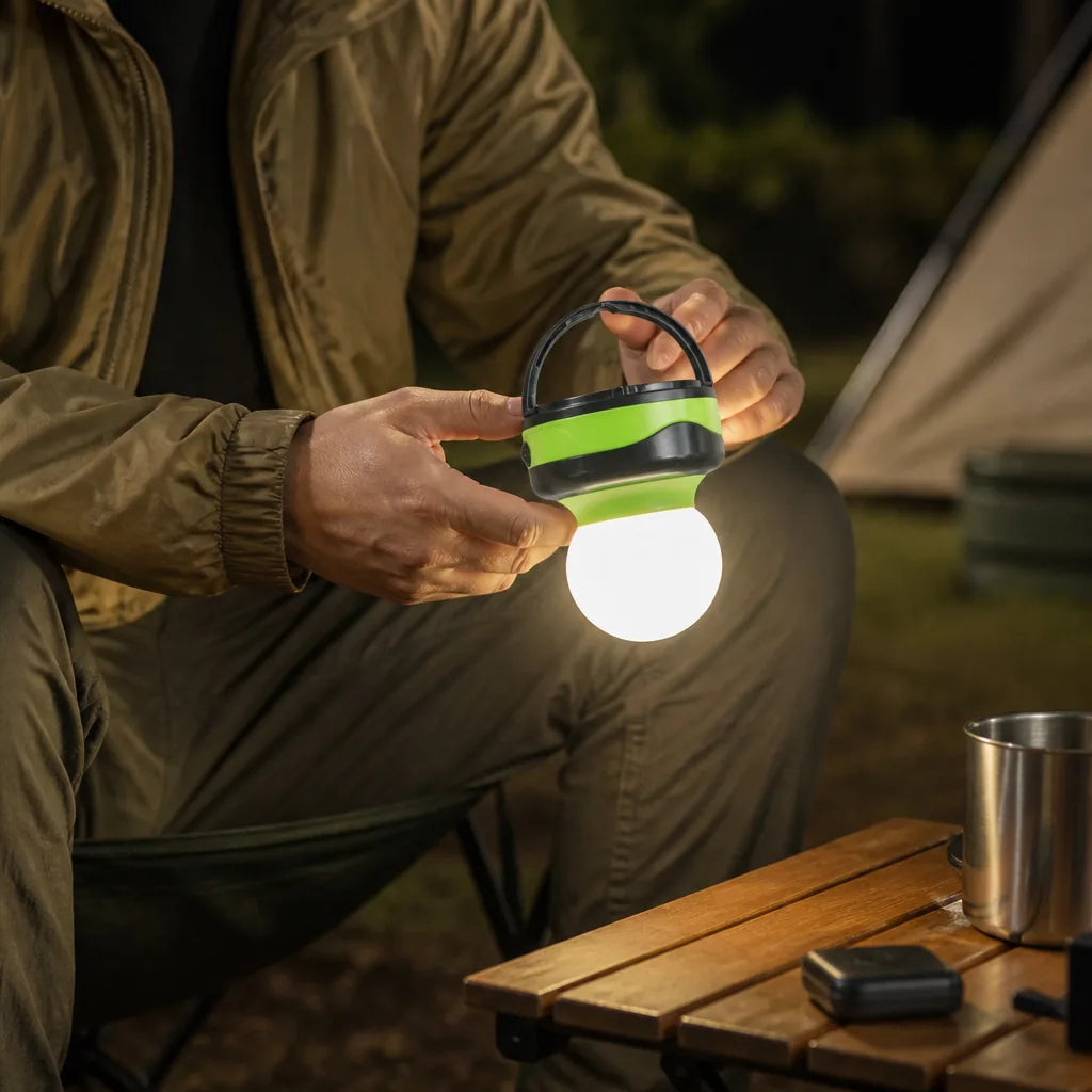 Portable Weather-Resistant LED Camping Lantern with Long Battery Life