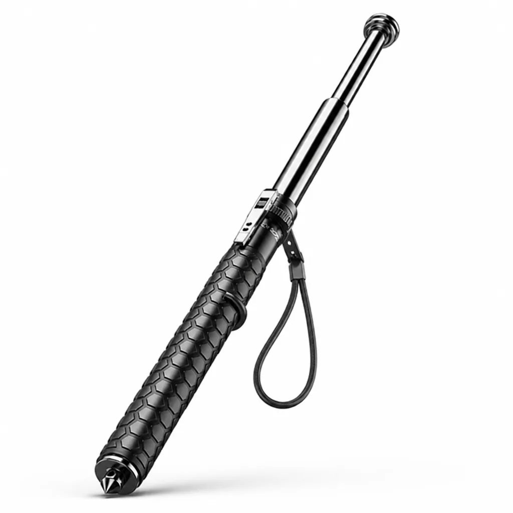 Quick-Deploy Telescoping Non-Slip Handle Hiking Pole