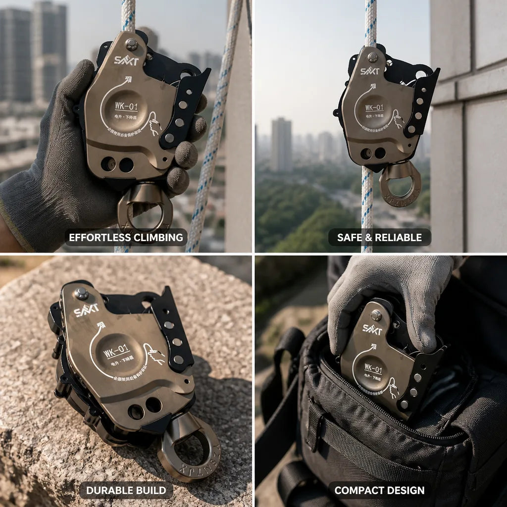 Rope Ascender & Descender Motorized 22–485 Lb Capacity
