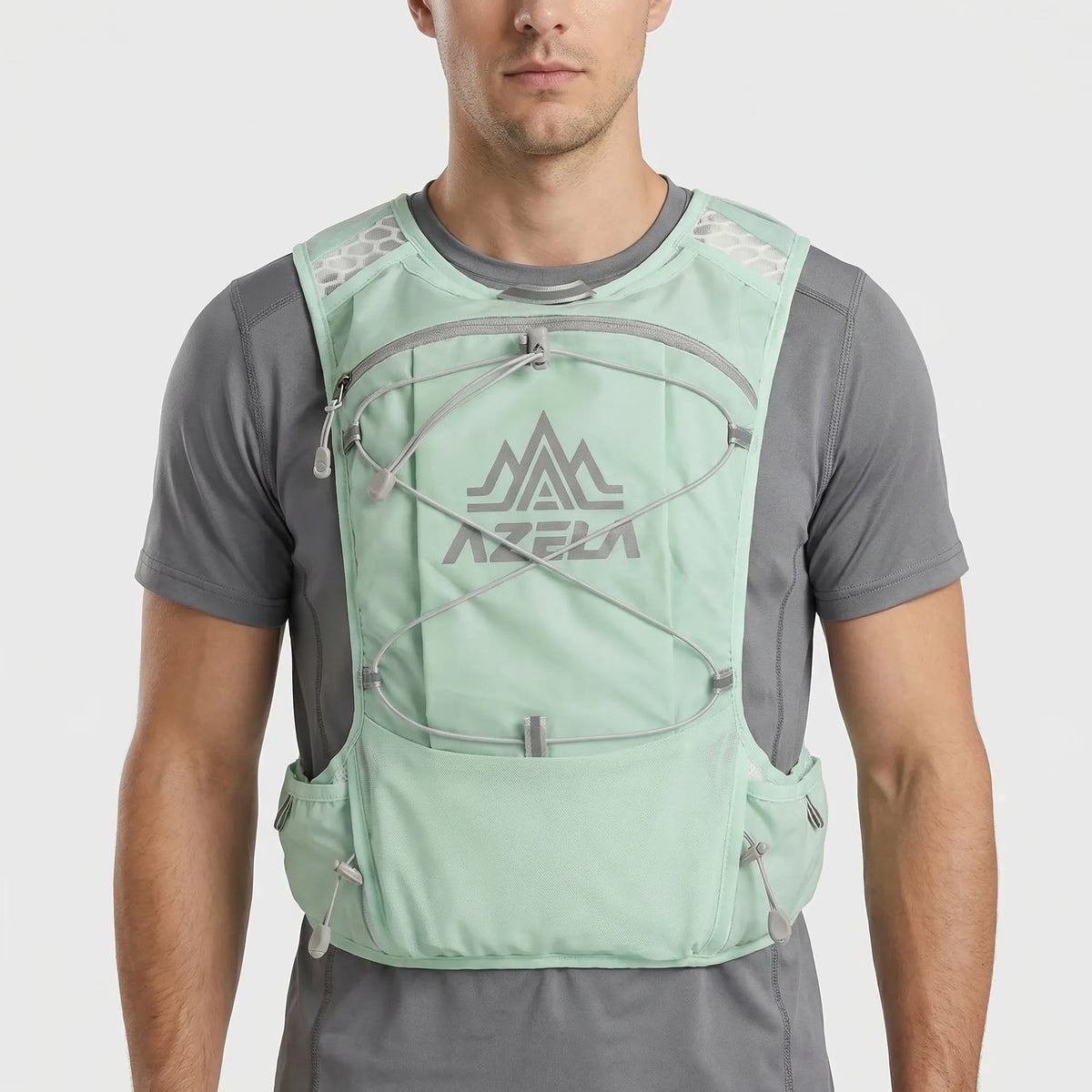 Running Hydration Vest Lightweight Low-Bounce Front Bottle Pockets